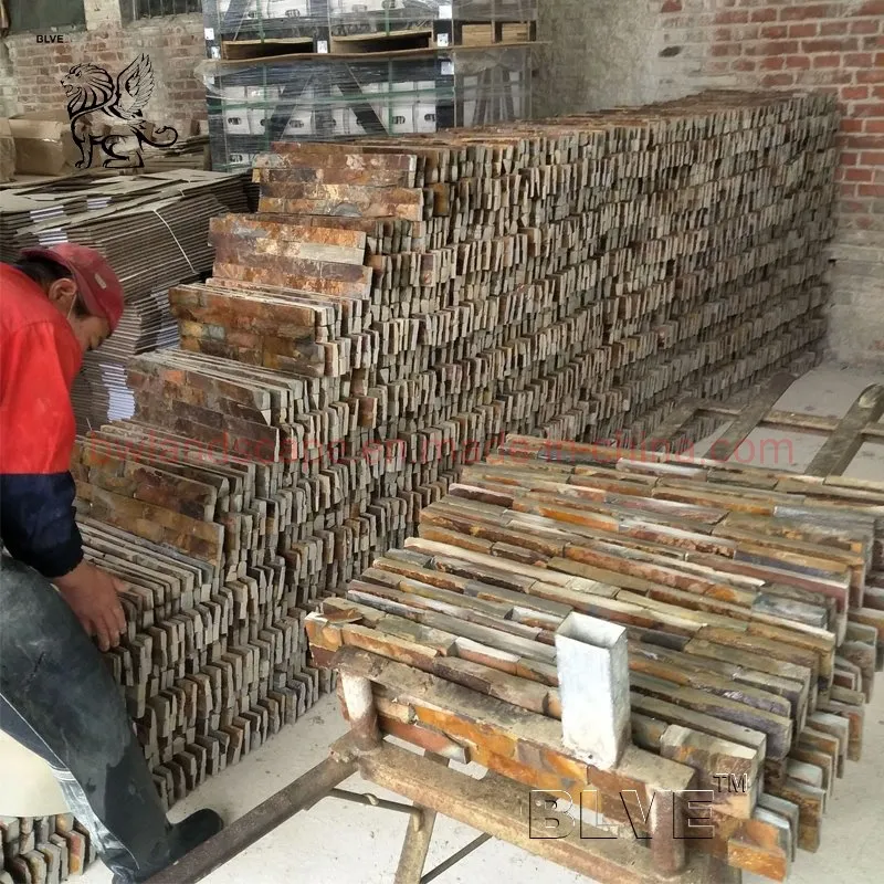 Blve 屋外ハンドカットモザイク壁パネル天然原石タイルホームカルチャーストーン